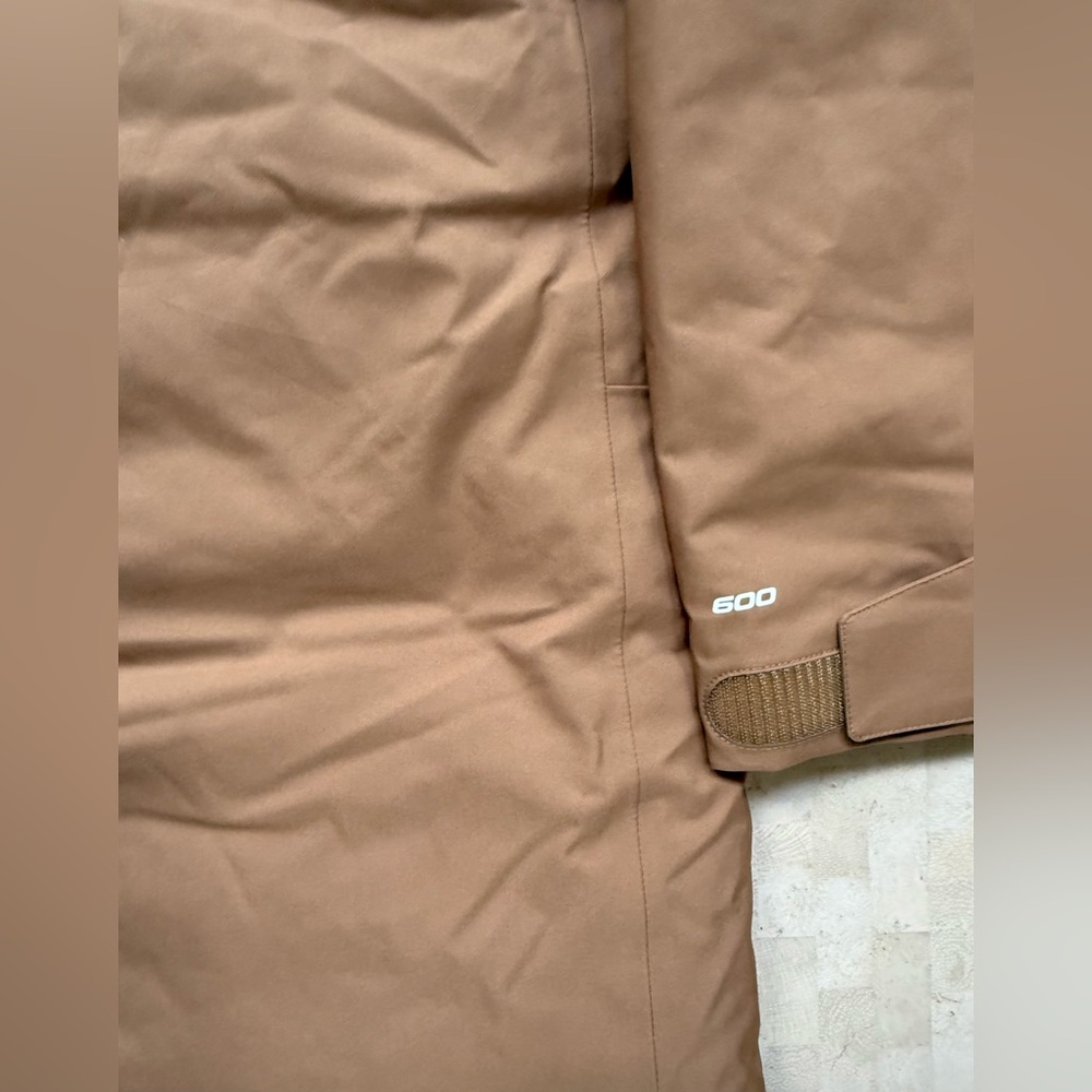 The North Face Mountain Range Down Parka 600 Men's Sz M Utility Brown NWT $400 - Picture 11 of 16